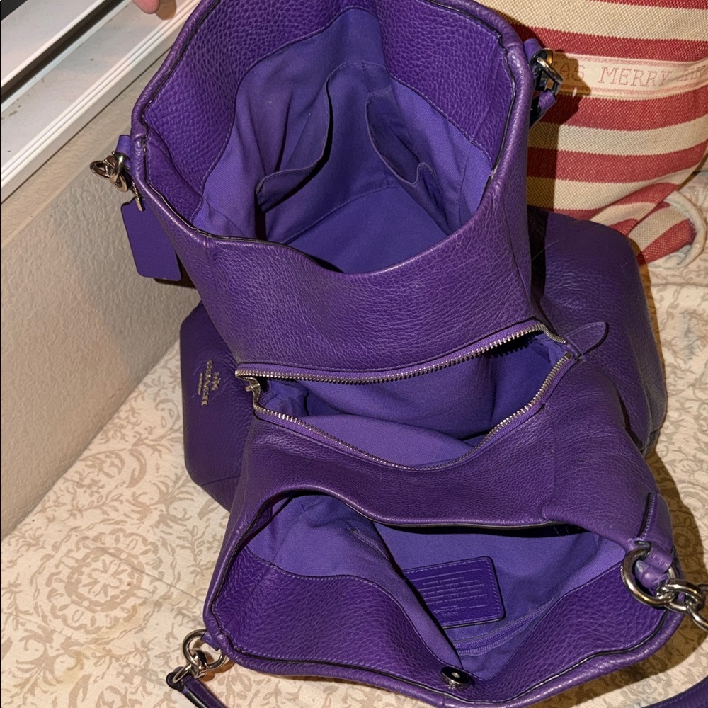 Coach Phoebe leather Hobo bag with wallet set - Picture 4 of 5